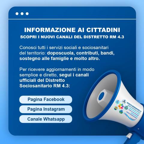 i nuovi canali del Distretto 4.3
