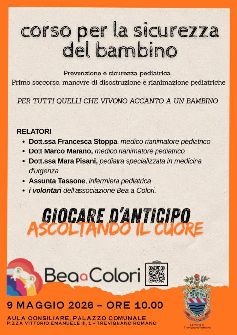 corso per la sicurezza del bambino