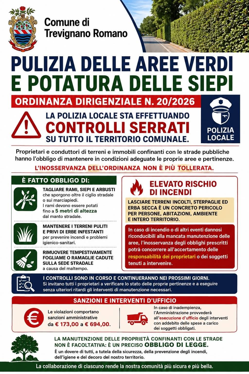 pulizia aree verdi